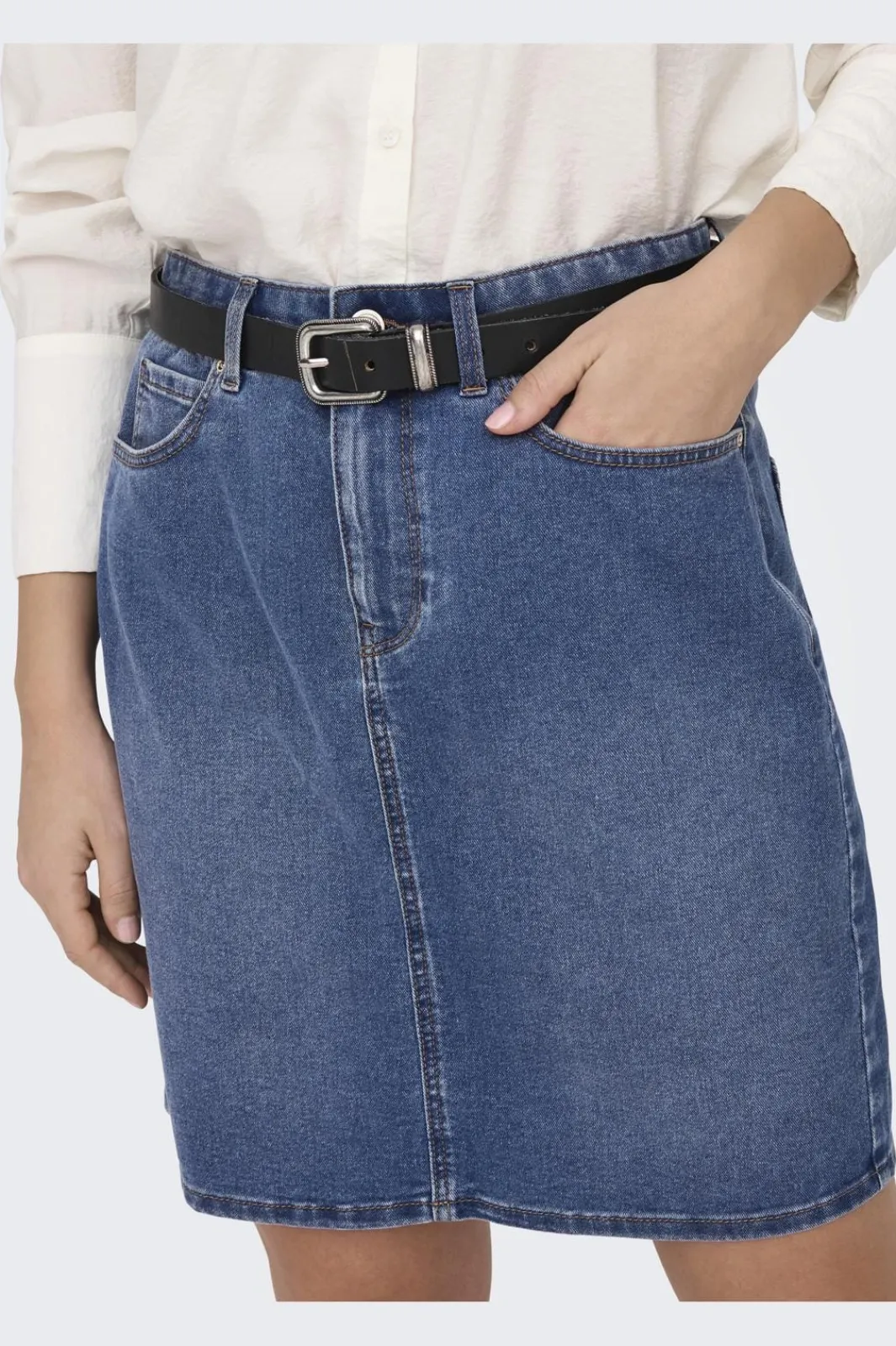 Discount Only Onlwonder Skirt Pim 4522708 Medium Blue Denim