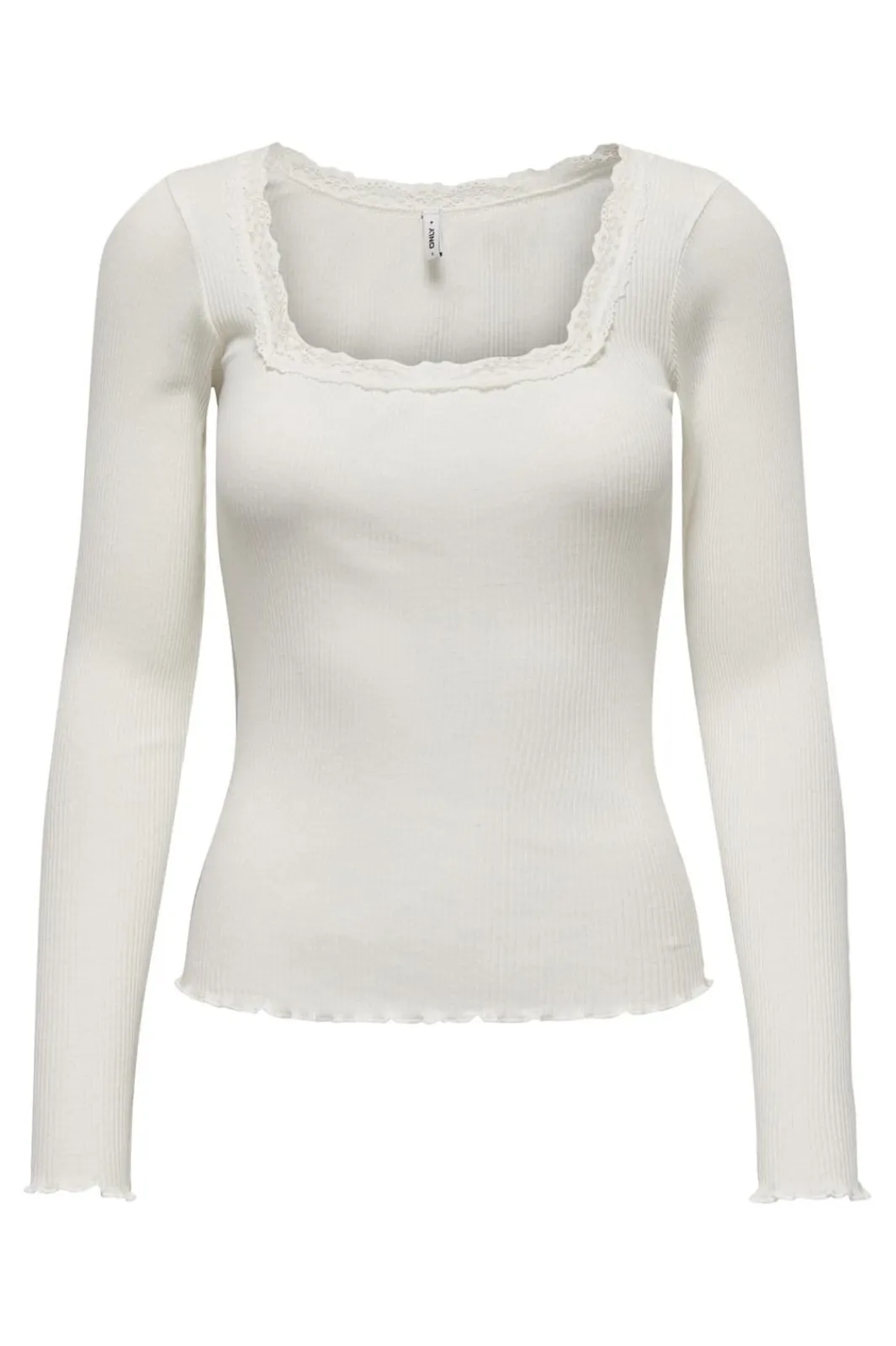 Discount Only Onlxena L/S Lace Top 4371280 Cloud Dancer
