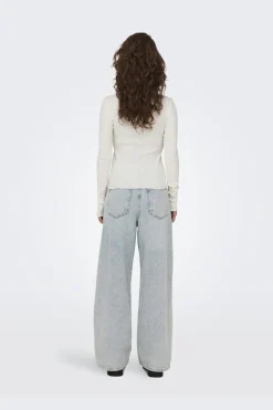 Discount Only Onlxena L/S Lace Top 4371280 Cloud Dancer