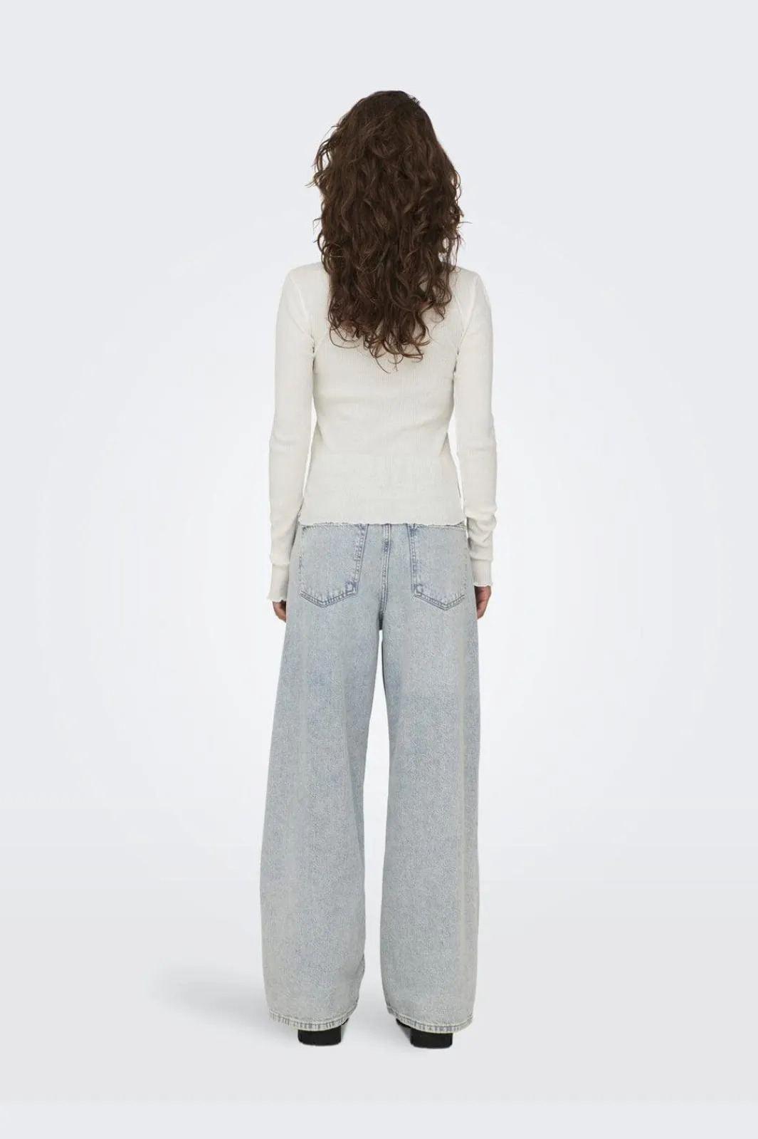 Discount Only Onlxena L/S Lace Top 4371280 Cloud Dancer