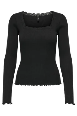 Best Only Onlxena L/S Lace Top 4371278 Black