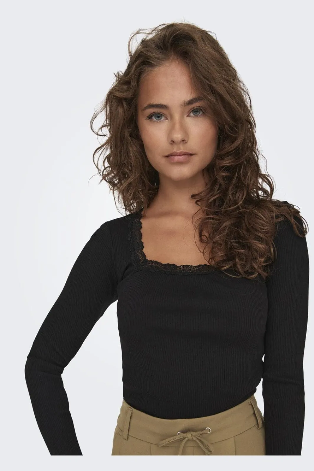 Best Only Onlxena L/S Lace Top 4371278 Black