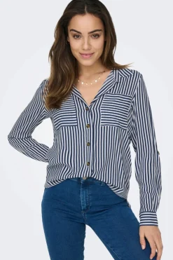 Best Only asmin Shirt L/S 4117155 Peacoat WHITE
