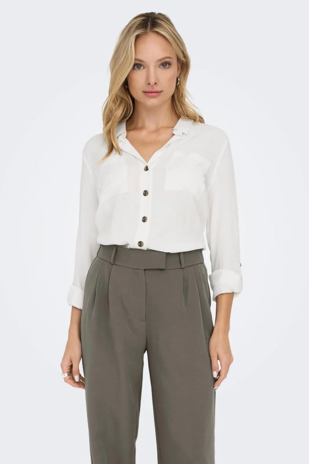 Online Only asmin Shirt L/S 4304302 Snow White