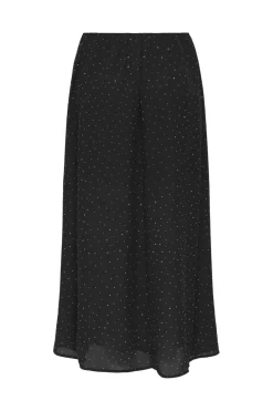 Hot Only Onlzeke Long Stud Skirt 4850705 Black Allover Studs