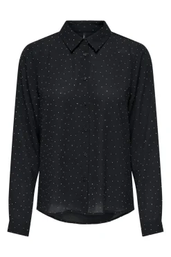 Hot Only Onlzeke L/S Stud Shirt 4850703 Black Allover Studs
