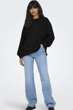 Hot Only Onlzenna L/S Oversize Stone Swt 4728634 Black Black Rhinestones