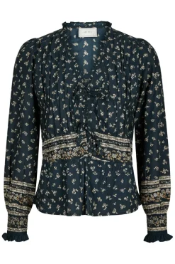 Neo Noir Ora Mini Border Blouse 164597 543