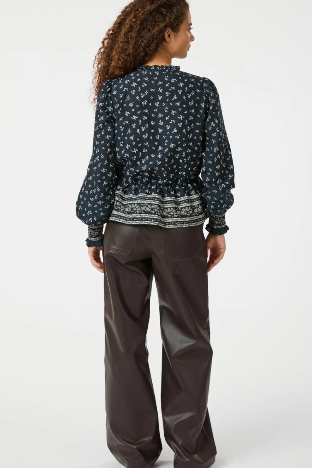 Neo Noir Ora Mini Border Blouse 164597 543