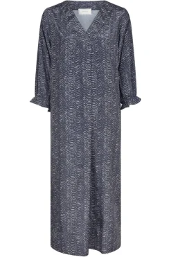 Outlet Neo Noir Palace Zigzag Duo Dress Midnight Blue