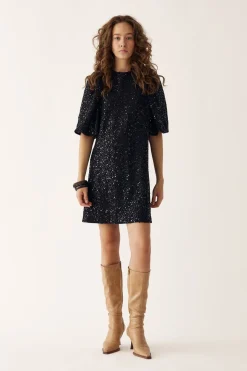 Hot Noella Pastis Short Dress 004 Black