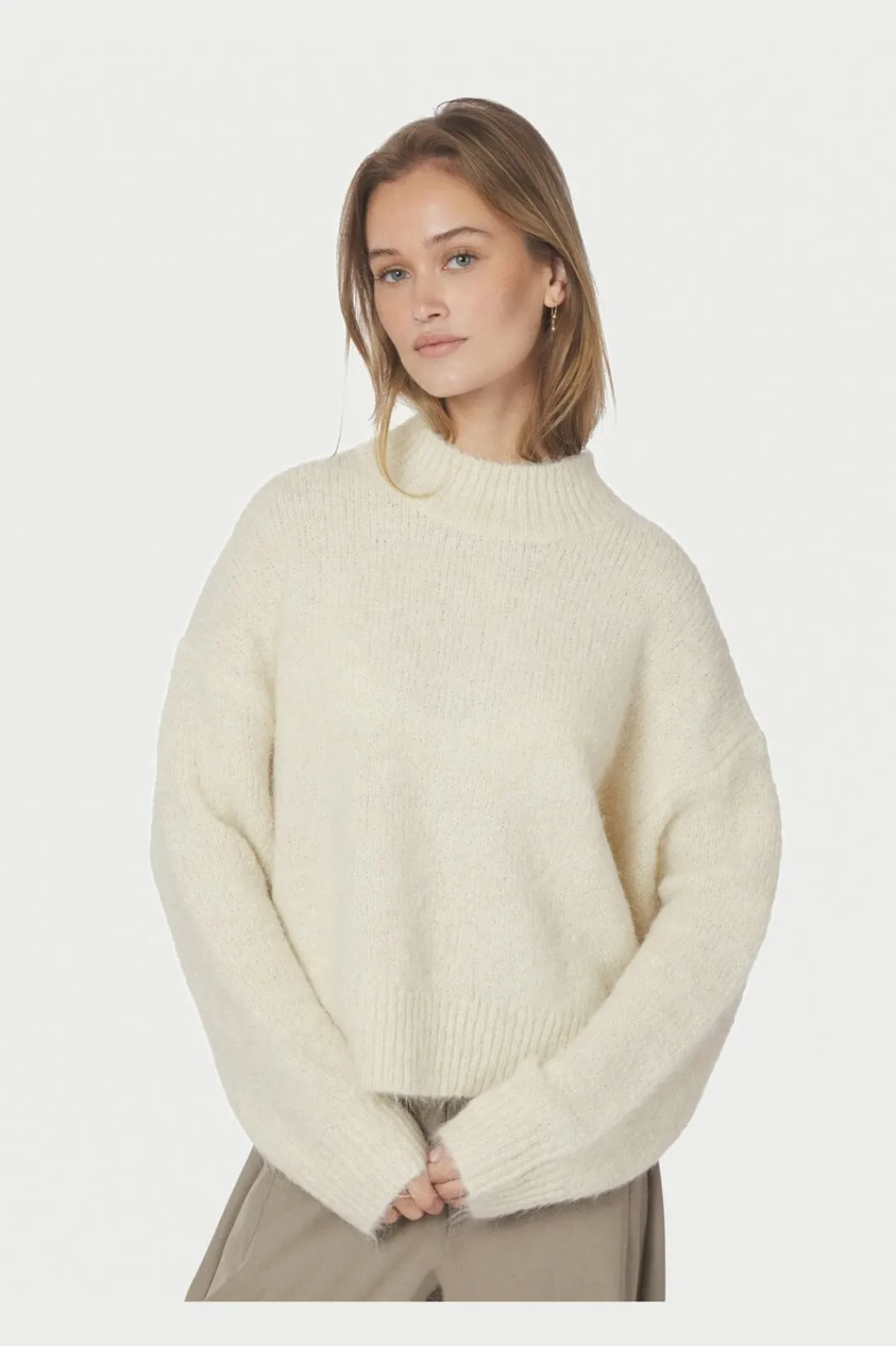 New Neo Noir Paulina Fluffy Knit Blouse 164729 121