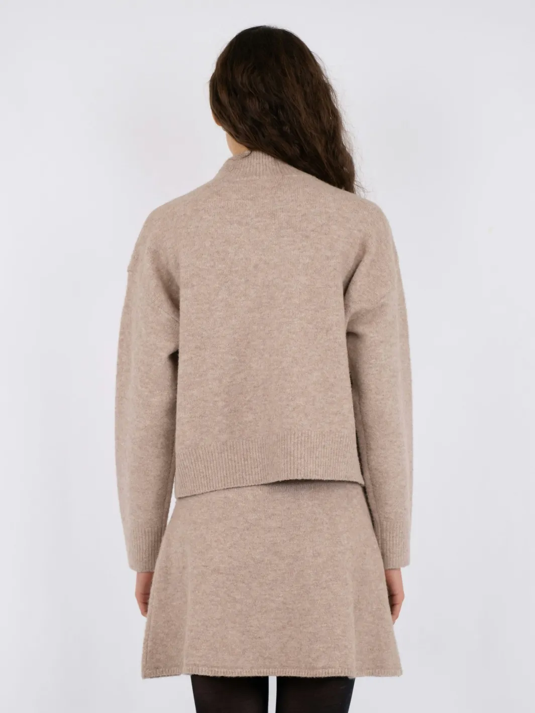 Best Neo Noir Paulina Knit Blouse Sand Melange