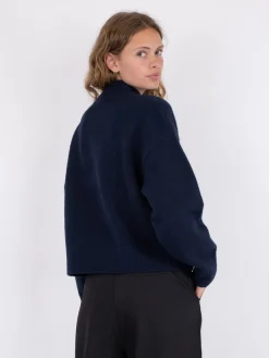 Best Neo Noir Paulina Knit Blouse Navy