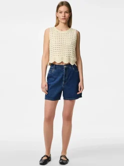 Online Pieces Pcabbi Shorts 4632583 Medium Blue Denim