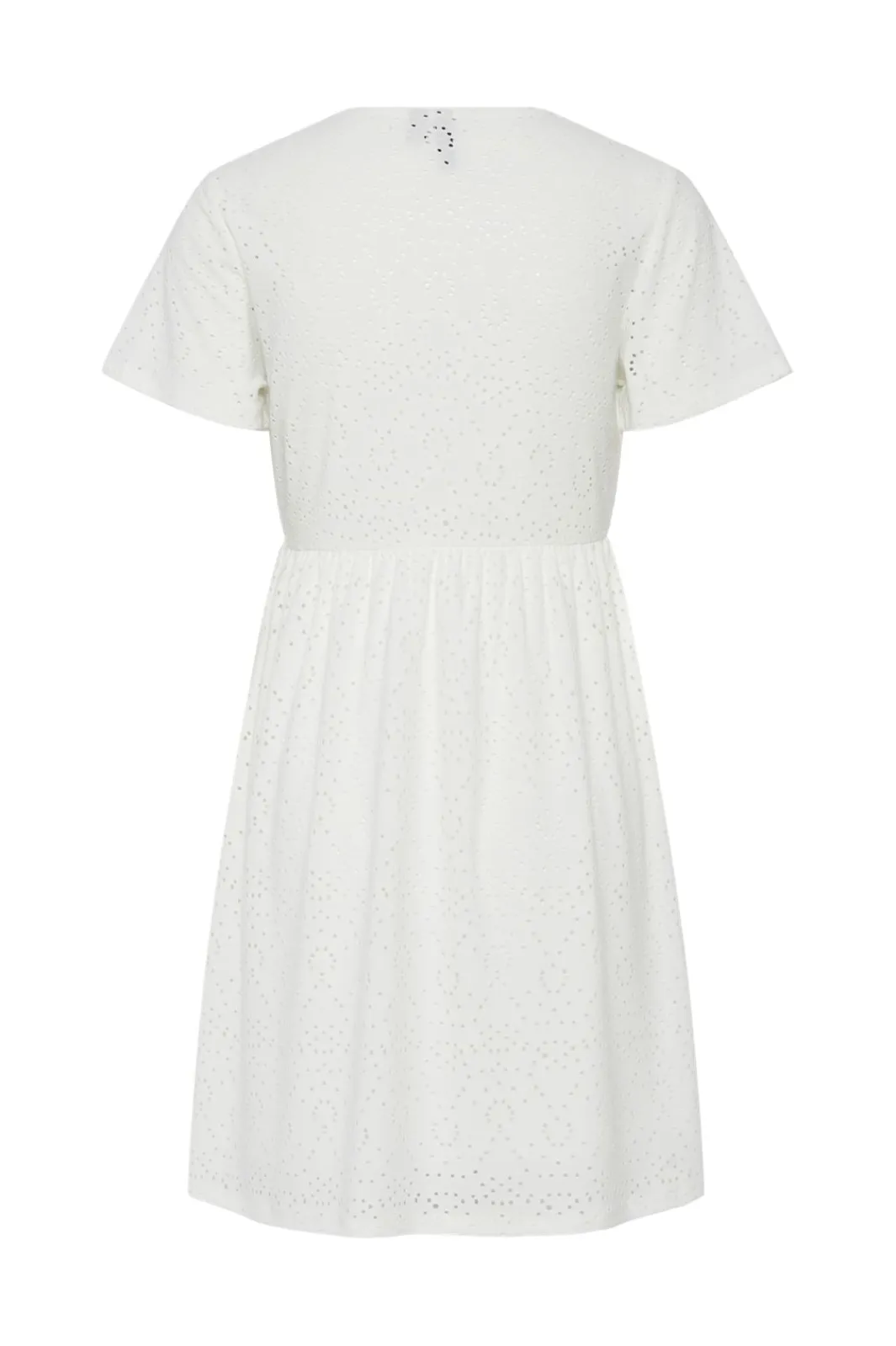 Discount Pieces Pcabby Brod Ang Ss Dress 4640390 Cloud Dancer