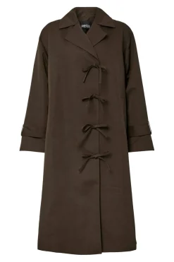 Clearance Pieces Pcagnes Ls Tie Trenchcoat Pp 4936785 Delicioso