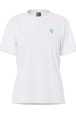 Sale Pieces Pcalifi Fasttrack Ss Oversize Tee 4956831 Bright White Smal Sea Plant In Front-Amalfi Coast On The Back
