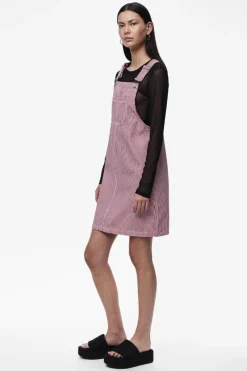 Sale Pieces Pcallo Dungaree Dress Fsy 4464992 Salsa Cloud Dancer Stripes