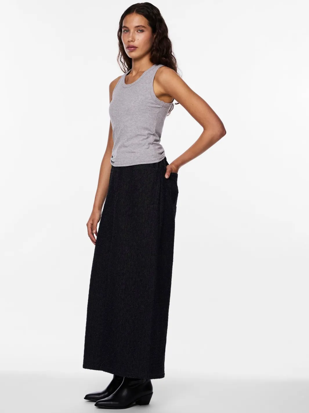 Hot Pieces Pcanibi Sl Bra Top 4513760 Light Grey Melange