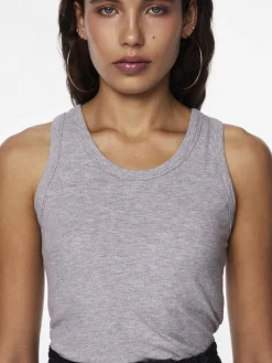 Hot Pieces Pcanibi Sl Bra Top 4513760 Light Grey Melange