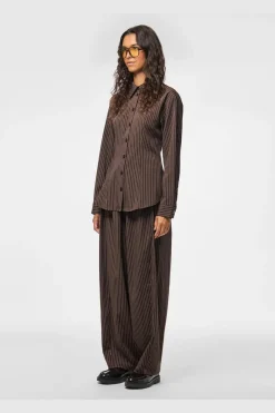 Best Pieces Pcanja Barrel Pants 5078707 Delicioso Pinstripe