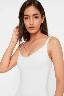 Pieces Pcballroom Long Singlet White