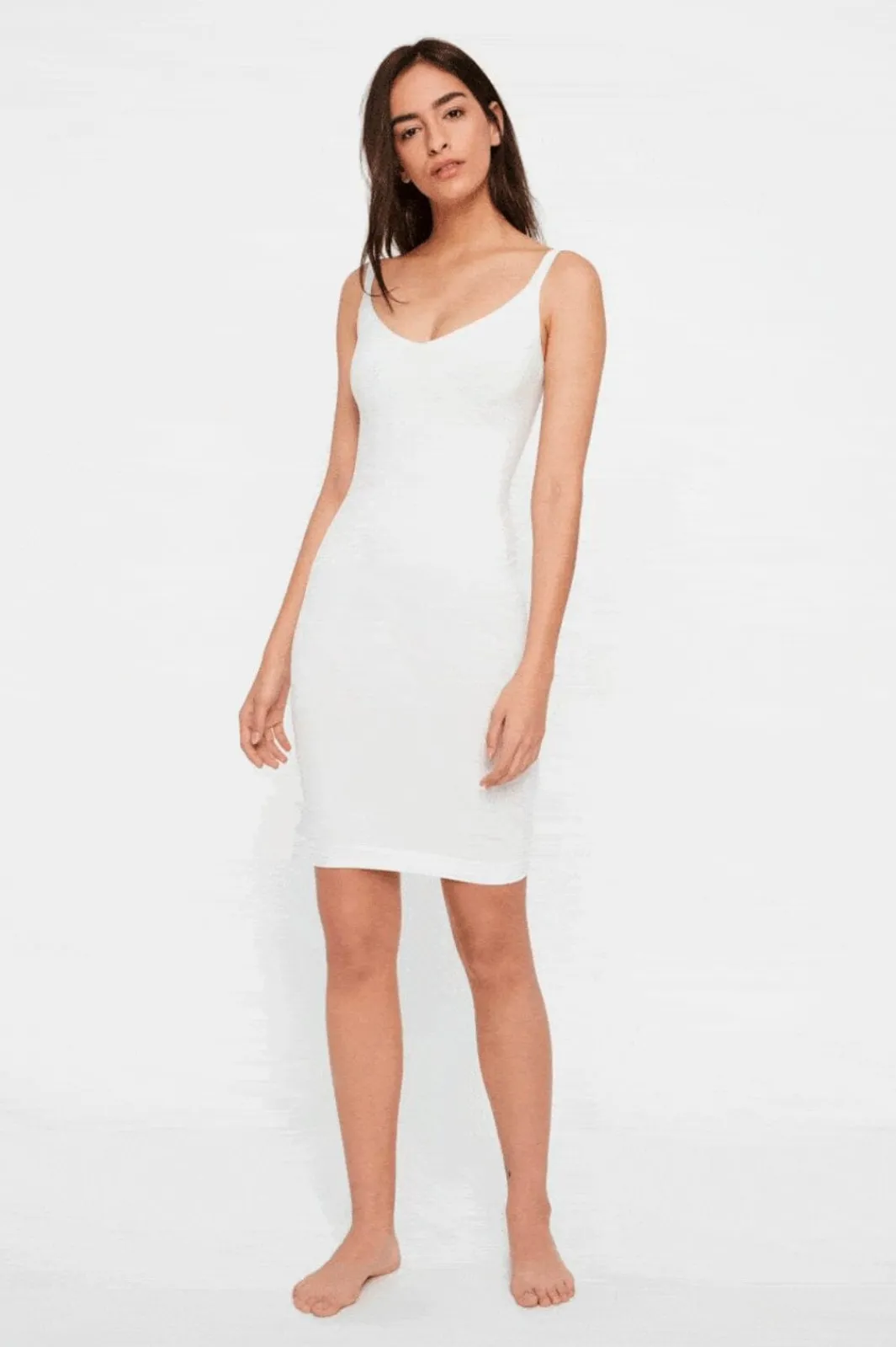 Pieces Pcballroom Long Singlet White