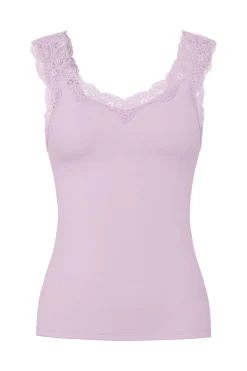 Pieces Pcbarbera Lace Top 4905219 Winsome Orchid