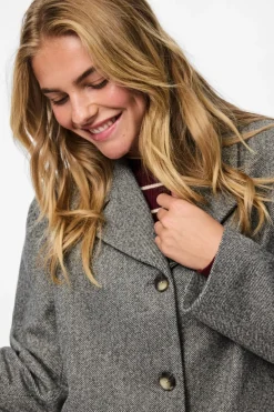 Discount Pieces Pcbianca Ls Blazer Jacket 4808371 Black Melange