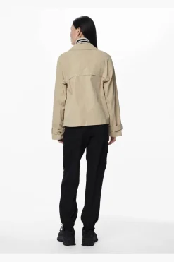 New Pieces Pcbille Short Trenchcoat 4443826 Warm Sand