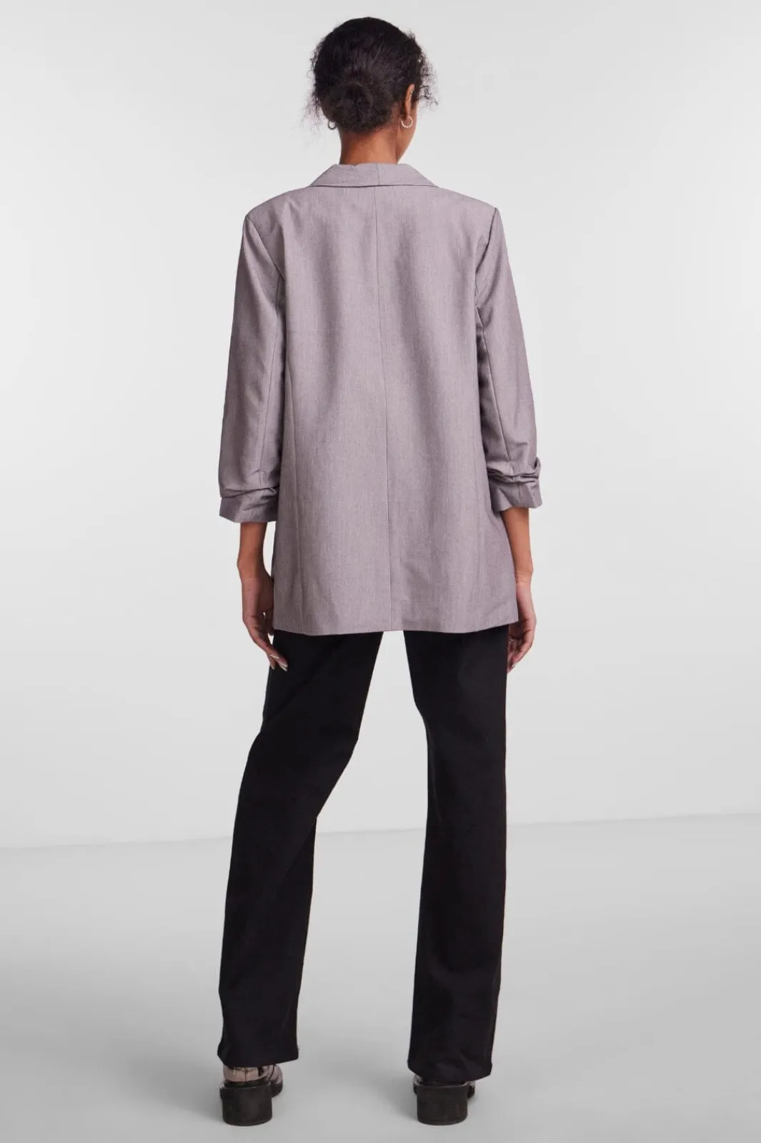Hot Pieces Pcbosella 3/4 Blazer 3423753 Light Grey Melange