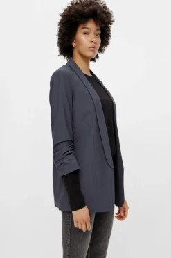 Outlet Pieces Pcbosella 3/4 Blazer Ombre Blue