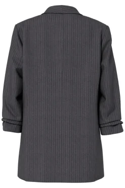 Outlet Pieces Pcbosella 3/4 Pinstripe Blazer 4813134 Magnet Cloud Dancer Pinstripe