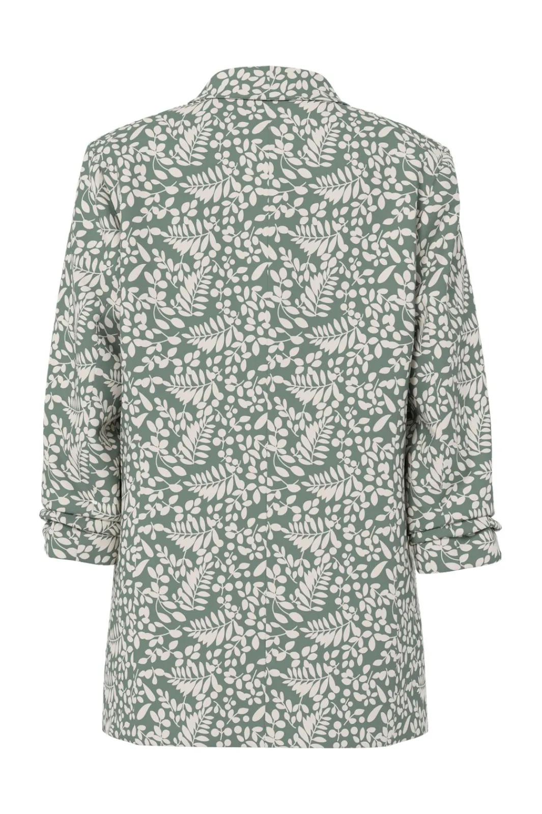Best Pieces Pcbosella 3/4 Printed Blazer 4924915 Laurel Wreath Birch Leaves
