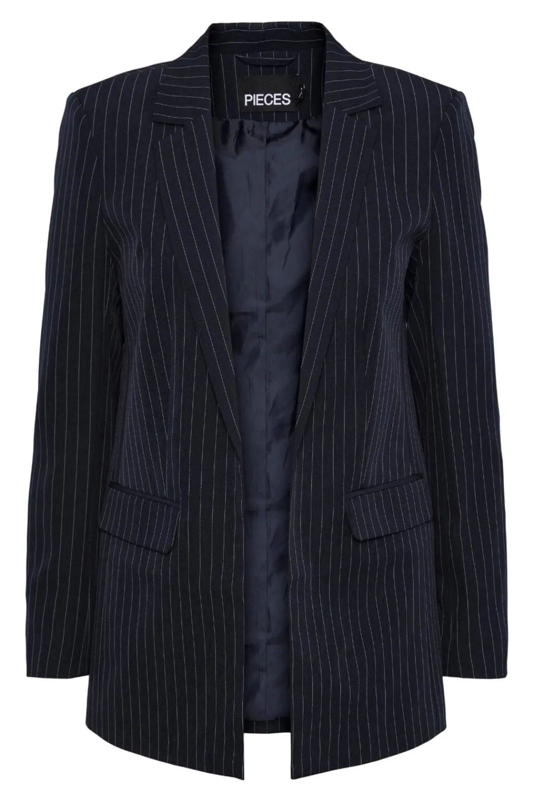 Clearance Pieces Pcbossy Ls Loose Striped Blazer Noos Sky Captin Pinstripe