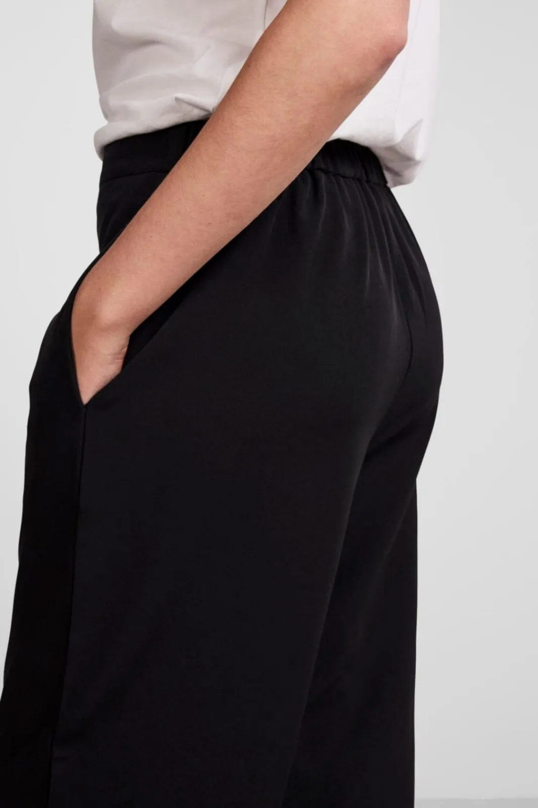 Online Pieces Pcbossy Wide Plain Pant 4266205 Black