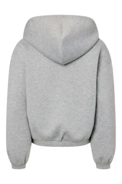 Best Pieces Pcbucuba Ls Zipper Scuba Hoodie Act 4938638 Light Grey Melange