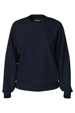 Outlet Pieces Pcchilli Ls Oversized Sweat 4701540 Sky Captain