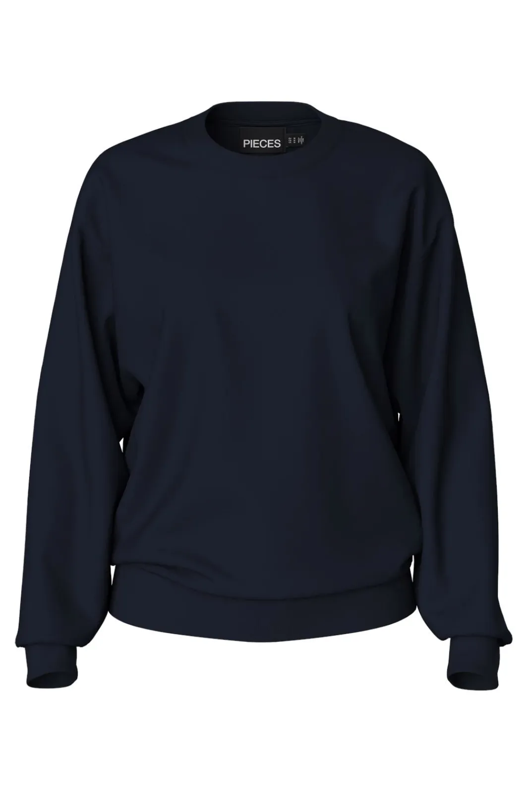 Outlet Pieces Pcchilli Ls Oversized Sweat 4701540 Sky Captain