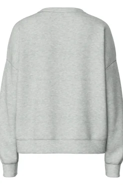 Online Pieces Pcchilli Ls Sweat 3595554 Light Grey Melange
