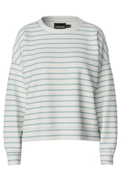 Best Pieces Pcchilli Ls Sweat Stripes 17146886 4642155