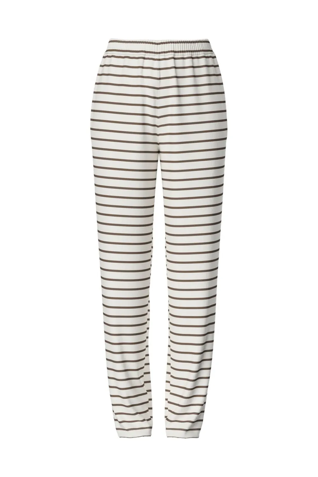 Pieces Pcchilli Straight Stripe Pants 4701515 Cloud Dancer Morel