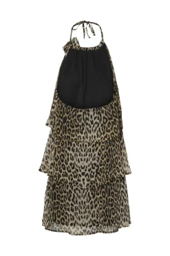 Online Pieces Pcclara Sl Short Layred Dress Kca 4785313 Black Leo
