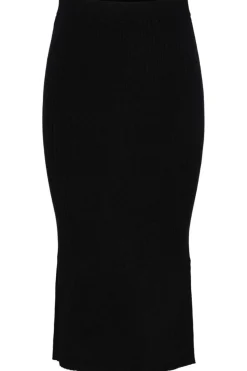 Discount Pieces Pccrista Midi Knit Skirt 4350291 Black