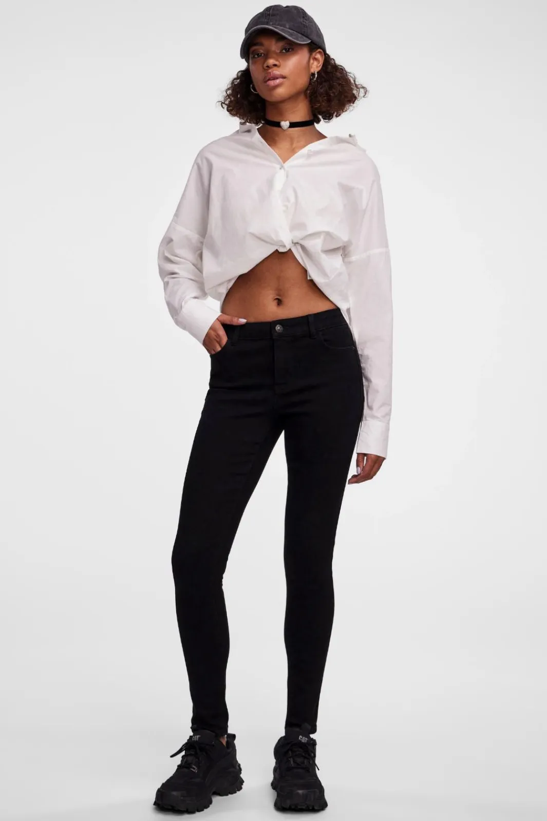Online Pieces Pcdana Skinny Jeans Bl102 4438592 Black Denim
