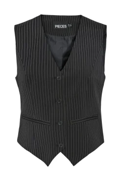 Discount Pieces Pcdidi Tailored Vest 4513124 Black White