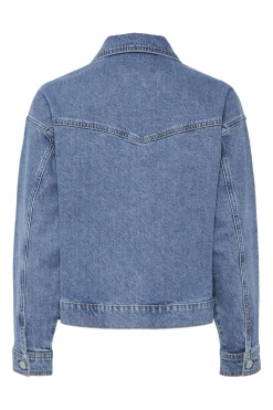 Online Pieces Pcelma Denim Jacket 4651344 Medium Blue Denim