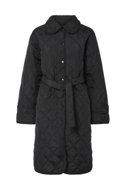 Clearance Pieces Pcemily Long Quilted Jacket 4807781 Black