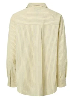 Clearance Pieces Pcemmy Ls Loose Shirt 5006159 French Vanilla Delicioso/White